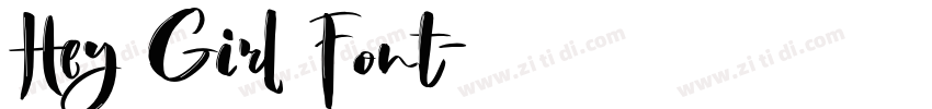 Hey Girl Font字体转换